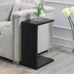 Outlet Kirklands Home Wakefield C-Table Black