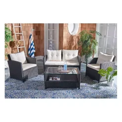 Discount Kirklands Home Black Wicker 4-pc. Deluxe Outdoor Living Set