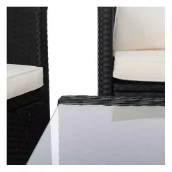 Discount Kirklands Home Black Wicker 4-pc. Deluxe Outdoor Living Set