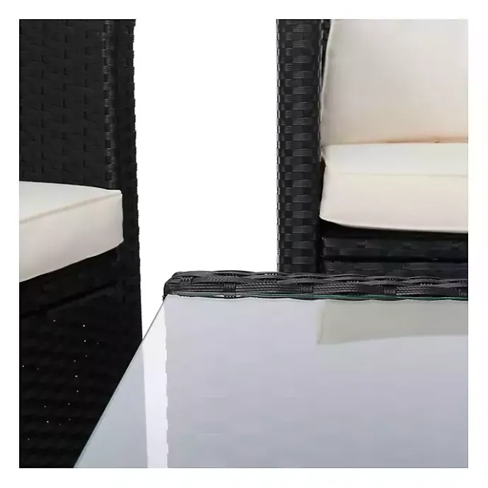 Discount Kirklands Home Black Wicker 4-pc. Deluxe Outdoor Living Set