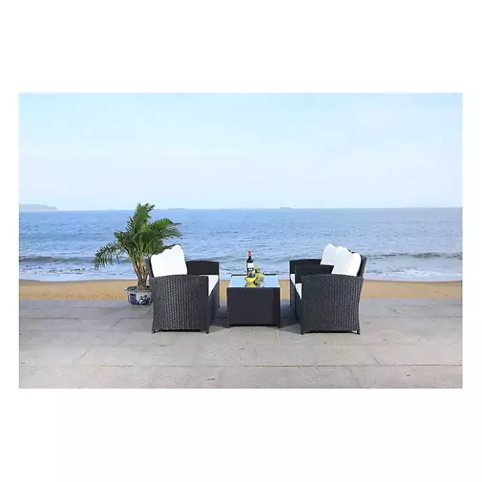 Discount Kirklands Home Black Wicker 4-pc. Deluxe Outdoor Living Set