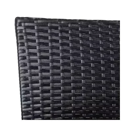 Best Kirklands Home Wicker 3-pc. Patio Set with Beige Cushions Black