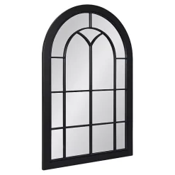 Sale Kirklands Home Windowpane Arch Geoffrey Mirror Black