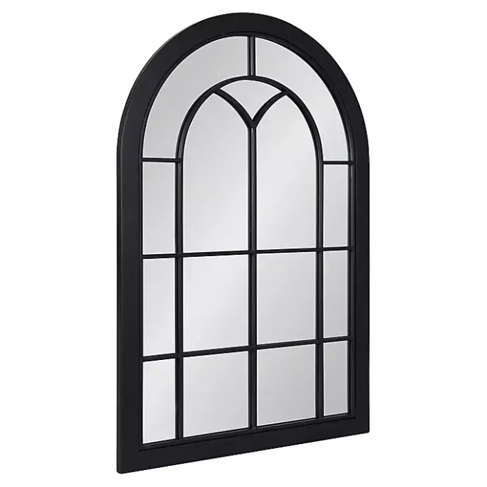 Sale Kirklands Home Windowpane Arch Geoffrey Mirror Black