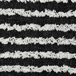 Clearance Kirklands Home Black Wispy Ways Tufted Stripe Lumbar Pillow