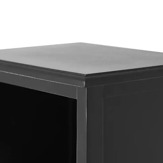 Sale Kirklands Home Wood and Rattan 3-Tier Bookcase Black