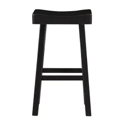 Kirklands Home Wood Bar Stools, Set of 2 Black