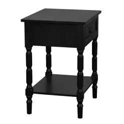 Outlet Kirklands Home Wood Barrett Accent Table Black