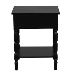 Outlet Kirklands Home Wood Barrett Accent Table Black