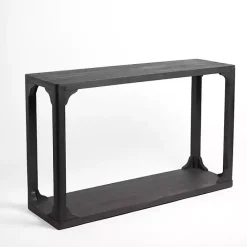New Kirklands Home Wood Basni Console Table Black