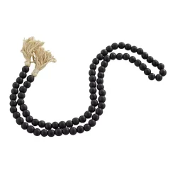 Online Kirklands Home Wood Beaded Tassel Garland Black