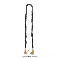 Online Kirklands Home Wood Beaded Tassel Garland Black