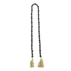 Clearance Kirklands Home Wood Beads Cream Tassel Garland Black