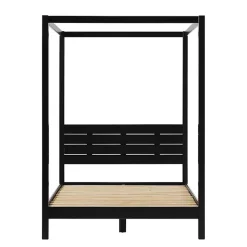 Online Kirklands Home Wood Canopy Full Bed Black