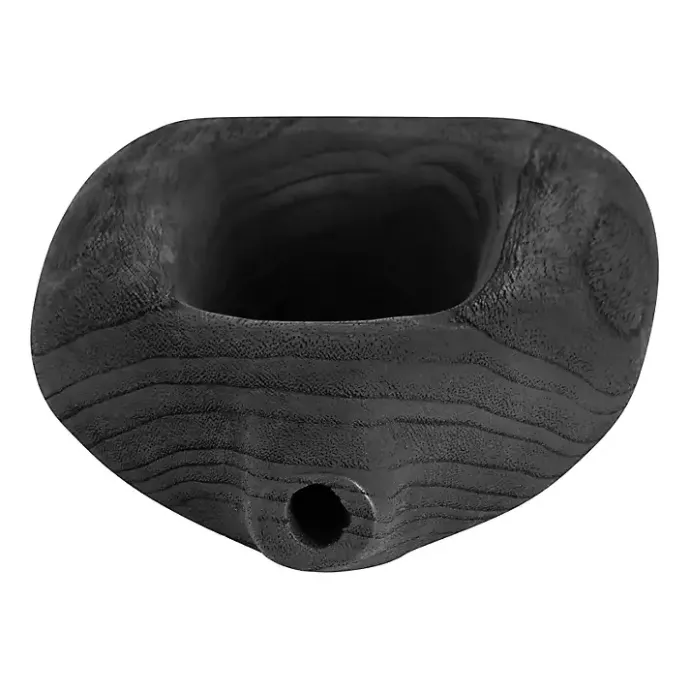 Outlet Kirklands Home Wood Cut-Out Vase, 14 in. Black