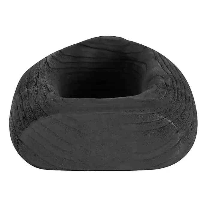 Outlet Kirklands Home Wood Cut-Out Vase, 14 in. Black