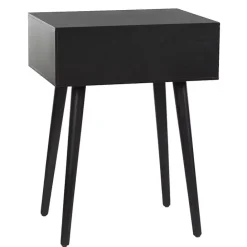 Best Kirklands Home Wood 1-Drawer Arthur Accent Table Black