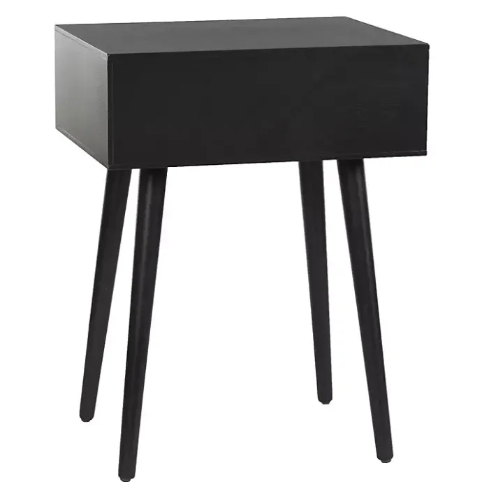 Best Kirklands Home Wood 1-Drawer Arthur Accent Table Black