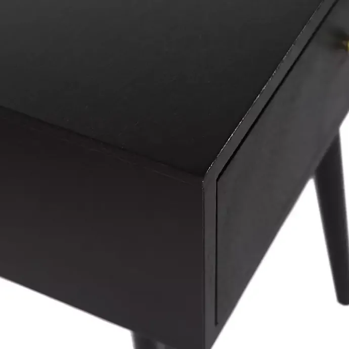Best Kirklands Home Wood 1-Drawer Arthur Accent Table Black