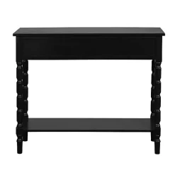 Best Kirklands Home Wood 2-Drawer Barrett Console Table Black
