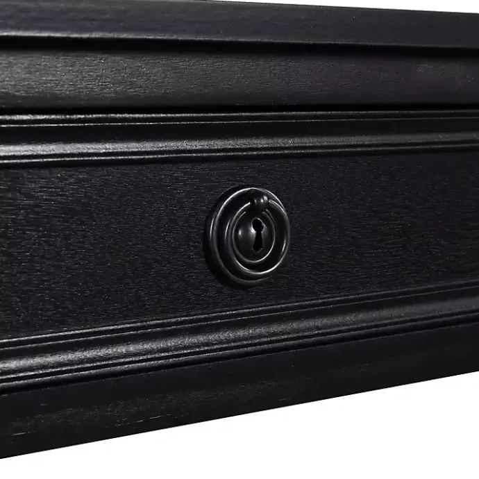 Best Kirklands Home Wood 2-Drawer Barrett Console Table Black