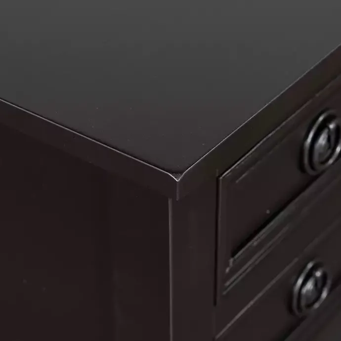 Best Kirklands Home Wood 4-Drawer Barrett Console Table Black