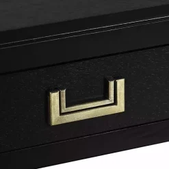 Clearance Kirklands Home Wood 2-Drawer Layla Console Table Black