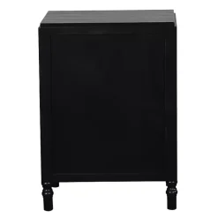 Sale Kirklands Home Wood 3-Drawer Layla Nightstand Black