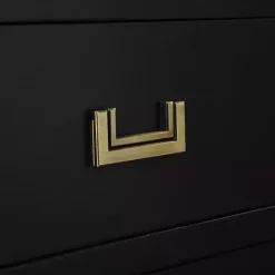 Sale Kirklands Home Wood 3-Drawer Layla Nightstand Black