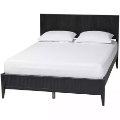 Online Kirklands Home Wood Fluted Headboard Primrose King Bed Black