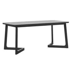 Discount Kirklands Home Wood Geometric Legs Dining Table Black