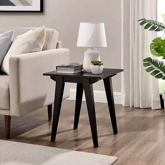 Clearance Kirklands Home Wood Minimalist Accent Table Black