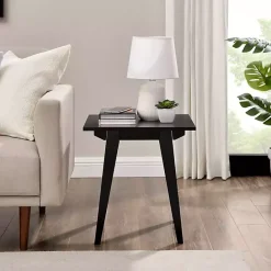 Clearance Kirklands Home Wood Minimalist Accent Table Black