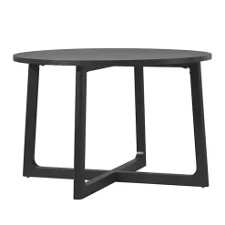 Clearance Kirklands Home Wood Modern Round Dining Table Black