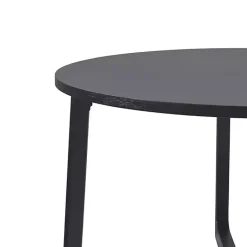 Clearance Kirklands Home Wood Modern Round Dining Table Black