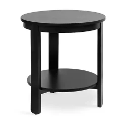 Clearance Kirklands Home Wood Round Ford Accent Table Black
