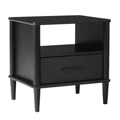 Best Kirklands Home Wood Spindle Leg Nightstand Black