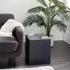 New Kirklands Home Wood Square Accent Table Black