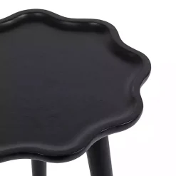 Hot Kirklands Home Wood Wavy Accent Table Black
