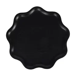 Hot Kirklands Home Wood Wavy Accent Table Black