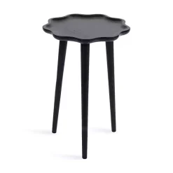 Hot Kirklands Home Wood Wavy Accent Table Black