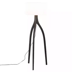 Best Kirklands Home Wood Wishbone Floor Lamp Black