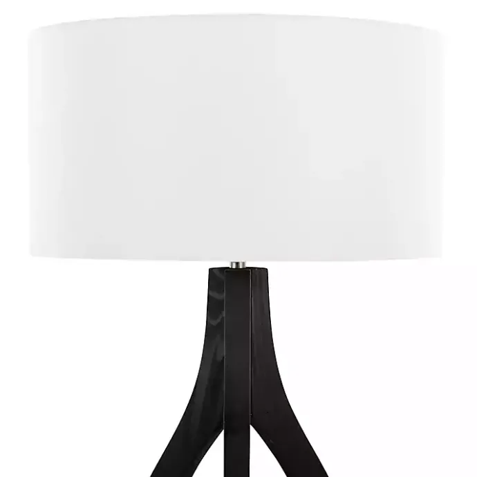 Best Kirklands Home Wood Wishbone Floor Lamp Black