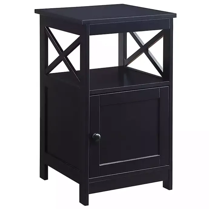 Clearance Kirklands Home Wood X Sides Storage Accent Table Black