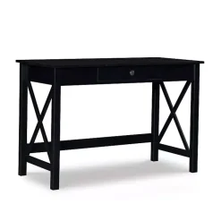 Sale Kirklands Home Wood X-Sides Desk Black