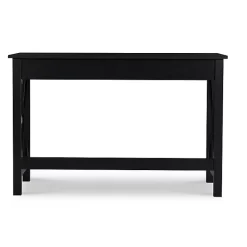 Sale Kirklands Home Wood X-Sides Desk Black