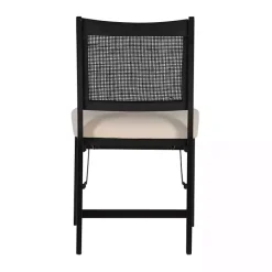 Discount Kirklands Home Black Woven Cane Foldable Dining Chair