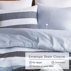 Hot Kirklands Home Blake Blue Stripe 3-pc. Full/Queen Comforter Set