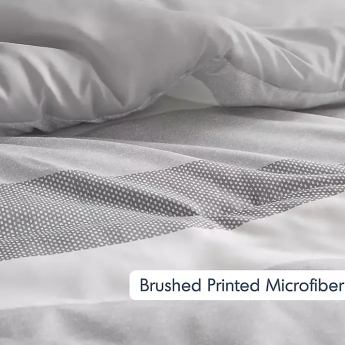 Kirklands Home Blake Gray Stripe 3-pc. Full/Queen Comforter Set