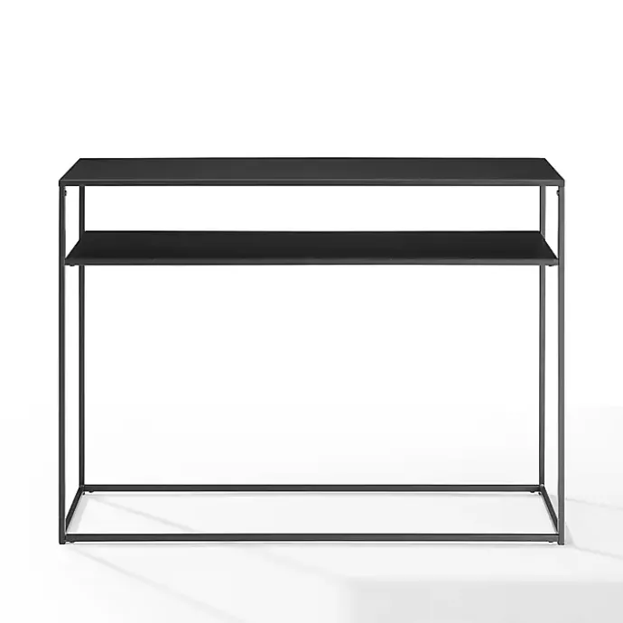 Best Kirklands Home Blake Simple Metal Console Table Black
